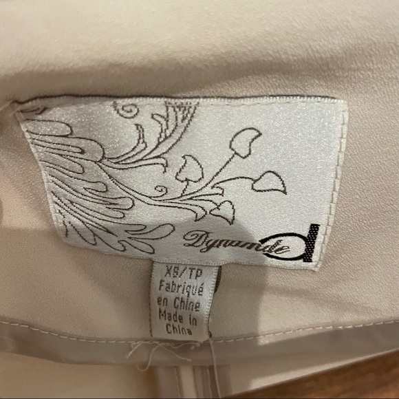 Dynamite Veston Blazer Size XS Tan/Cream - Picture 3 of 3
